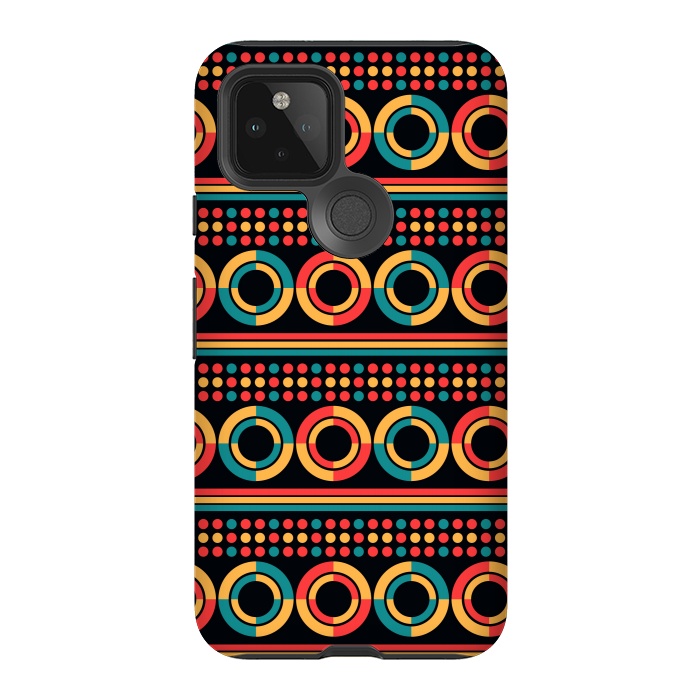 Pixel 5 StrongFit Multicolored Circles by TMSarts