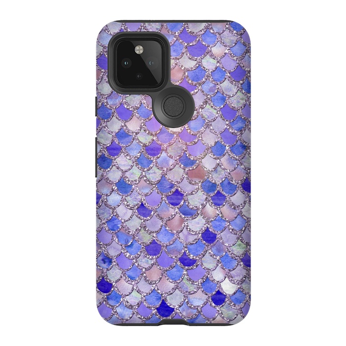 Pixel 5 StrongFit Purple hand drawn mermaid scales by  Utart