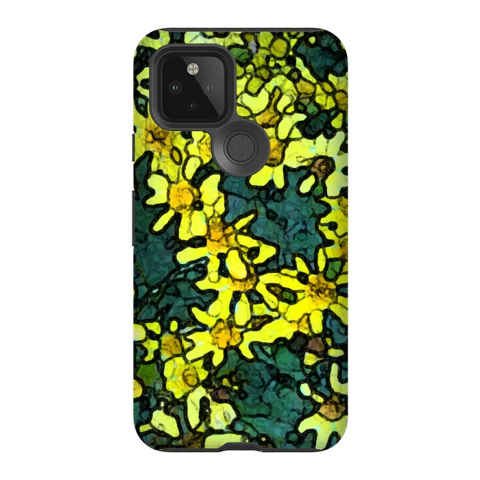Pixel 5 StrongFit Yellow Daisies by Majoih