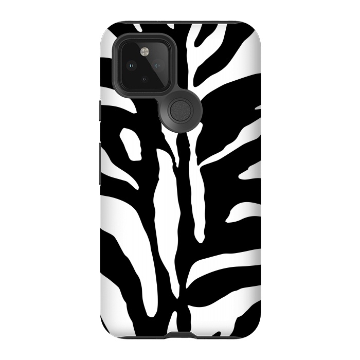 Pixel 5 StrongFit Black And White Zebra Print 2 by Andrea Haase