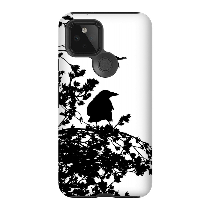 Pixel 5 StrongFit Black And White Bird by Andrea Haase