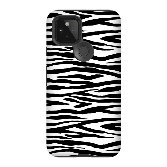 Pixel 5 StrongFit Zebra Stripes Black And White 2 by Andrea Haase