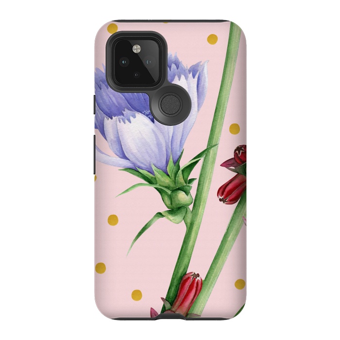 Pixel 5 StrongFit Purple Chicory by Creativeaxle