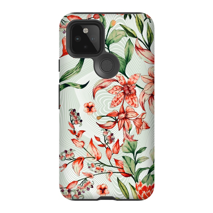 Pixel 5 StrongFit Exotic tropical bloom 027 by Mmartabc