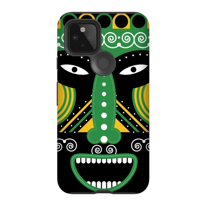 Pixel 5 StrongFit ritual tribal mask by TMSarts