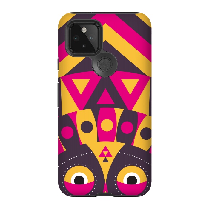 Pixel 5 StrongFit aboriginal tribal mask by TMSarts