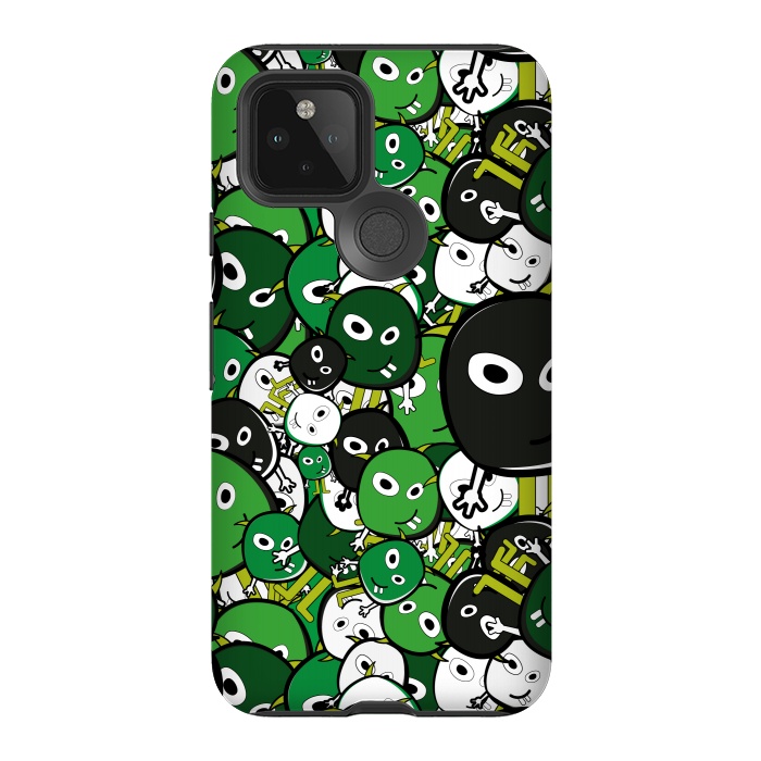 Pixel 5 StrongFit green monsters by TMSarts