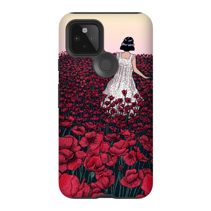 Pixel 5 StrongFit Field of Poppies II by ECMazur 