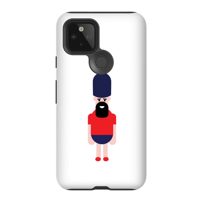 Pixel 5 StrongFit cartoon guard standing  by TMSarts