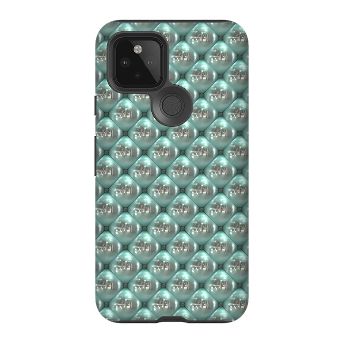 Pixel 5 StrongFit Shiny Turquoise Pearls 2 by Andrea Haase