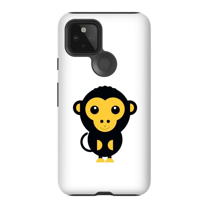 Pixel 5 StrongFit cute little baby monkey by TMSarts