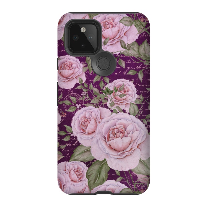 Pixel 5 StrongFit Nostalgic Rose PAttern by Andrea Haase