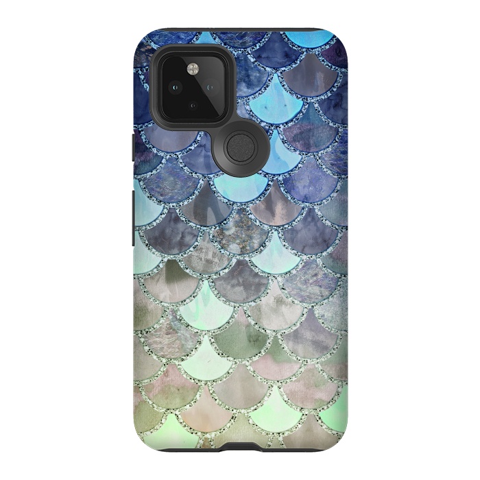 Pixel 5 StrongFit Multicolor Watercolor Fish and Mermaid Scales by  Utart