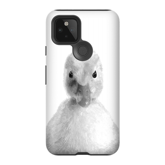 Pixel 5 StrongFit Black and White Duckling by Alemi