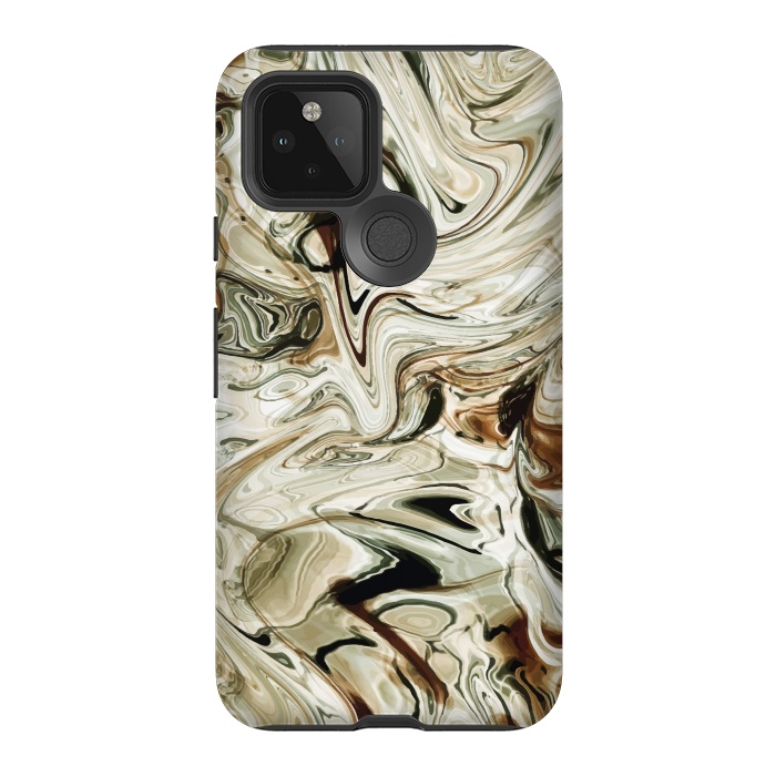 Pixel 5 StrongFit Brown Marble by Creativeaxle