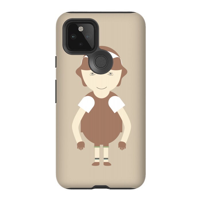 Pixel 5 StrongFit little brown girl by TMSarts