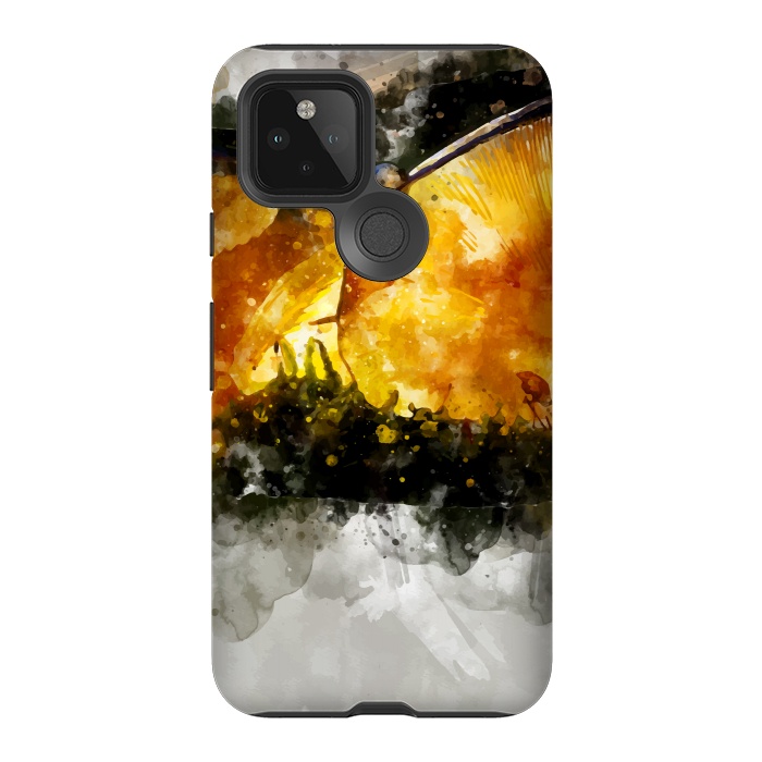 Pixel 5 StrongFit Forest Yellow Mushroom by Creativeaxle