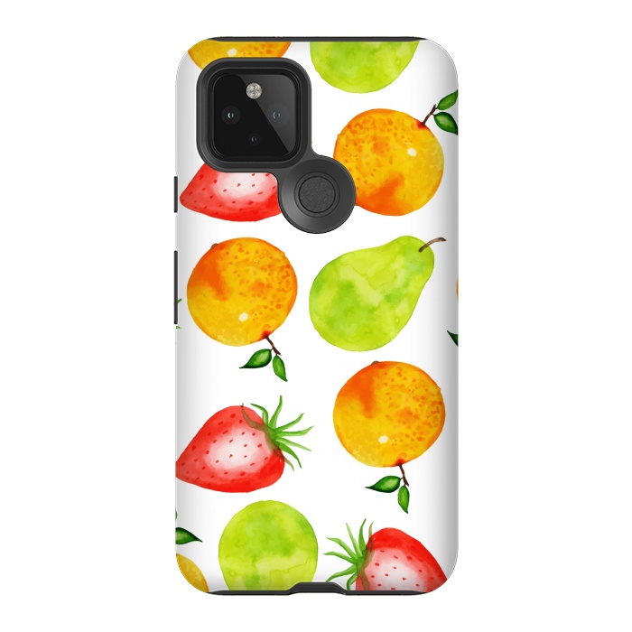 Pixel 5 StrongFit Watercolor Summer Fruits by Bledi