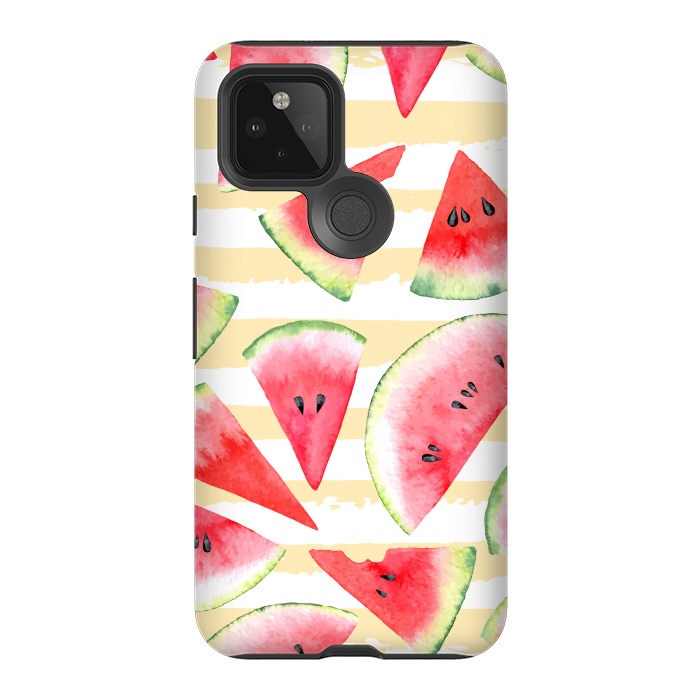 Pixel 5 StrongFit Watercolour Watermelon by Bledi