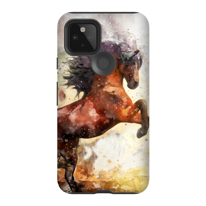 Pixel 5 StrongFit Excited Horse by Creativeaxle