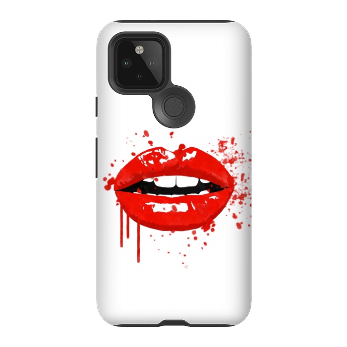 Pixel 5 StrongFit Red Lips Illustration by Alemi