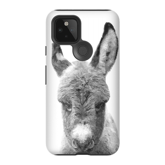 Pixel 5 StrongFit Black and White Baby Donkey by Alemi