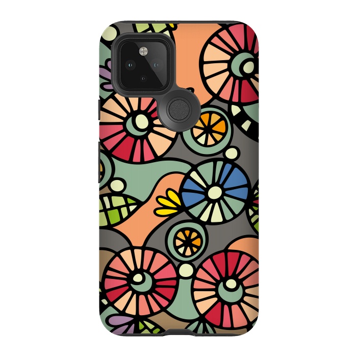 Pixel 5 StrongFit Wild Flowers by Majoih