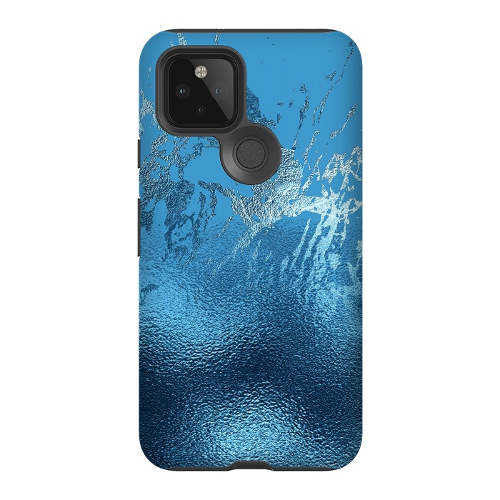 Pixel 5 StrongFit Blue Metal and Marble  by  Utart