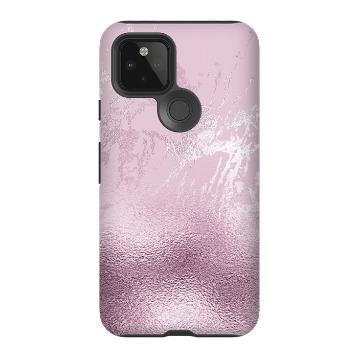 Pixel 5 StrongFit Blush Marble and Glitter by  Utart