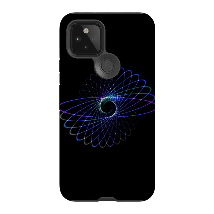 Pixel 5 StrongFit Spirograph Object on Black by Andrea Haase