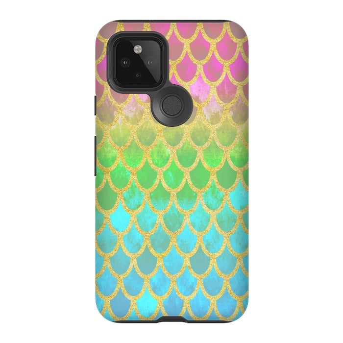 Pixel 5 StrongFit Pretty Mermaid Scales 115 by Angelika Parker