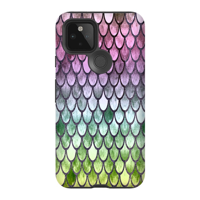 Pixel 5 StrongFit Pretty Mermaid Scales 119 by Angelika Parker