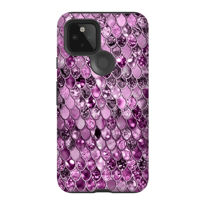 Pixel 5 StrongFit Purple and Violet Trendy Shine Mermaid Scales by  Utart