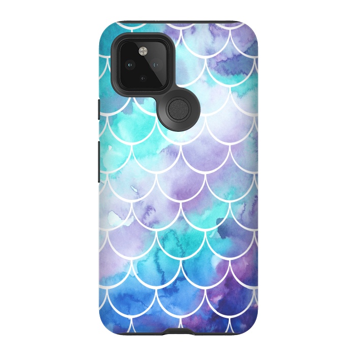 Pixel 5 StrongFit Pastel Clouds Mermaids Tail by Becky Starsmore