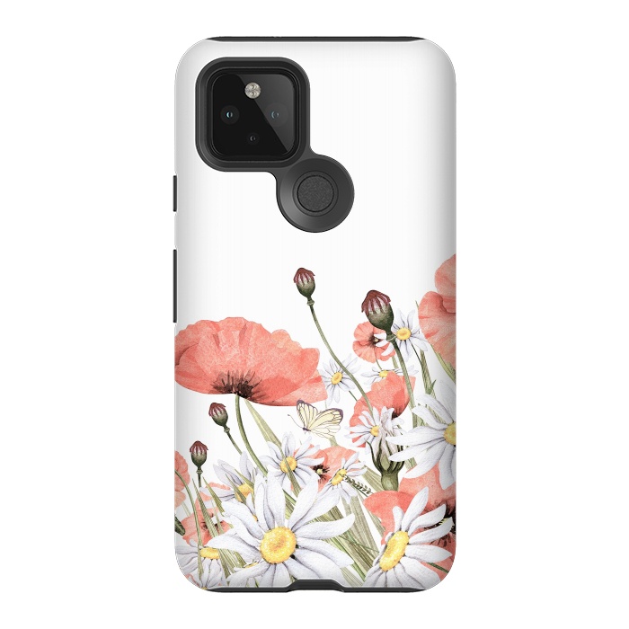 Pixel 5 StrongFit Summer Poppy and Camomile Field by  Utart