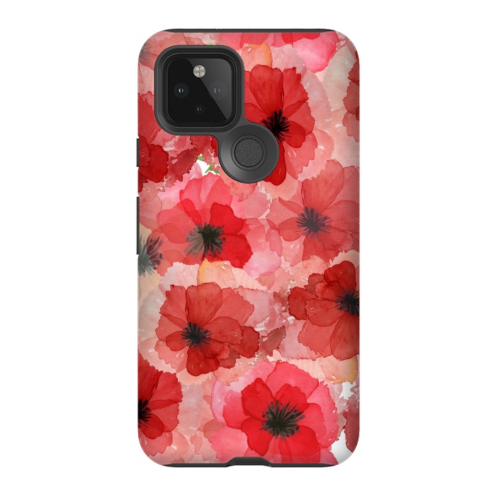 Pixel 5 StrongFit Abstract Poppy Pattern by  Utart