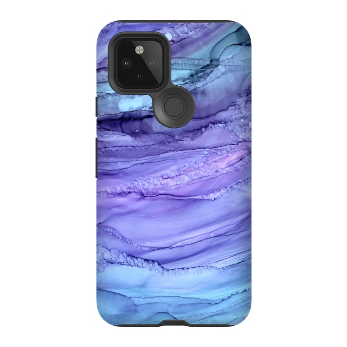 Pixel 5 StrongFit Purple Mermaid Marble by Becky Starsmore
