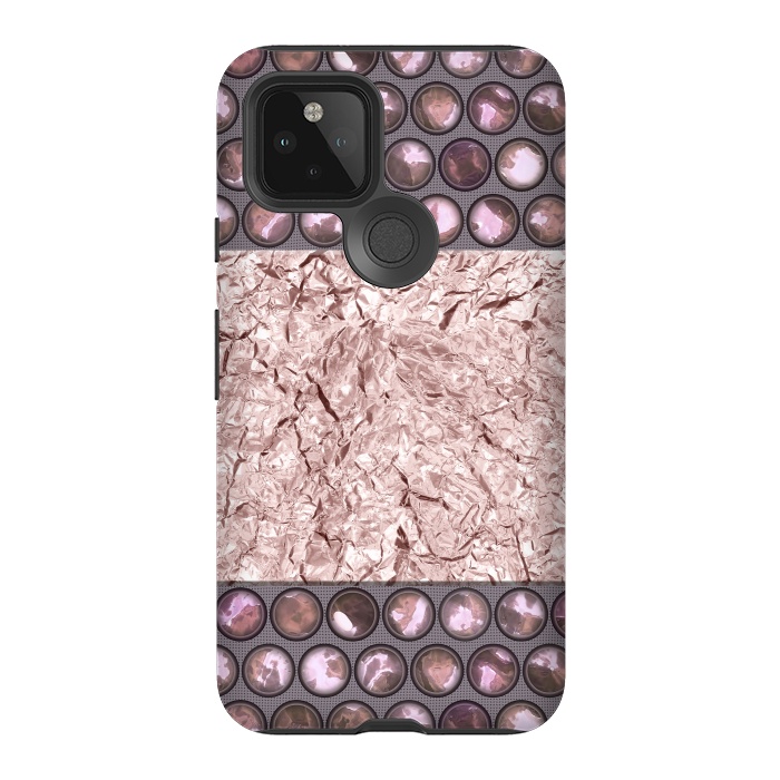 Pixel 5 StrongFit Rose Gold Shiny Elegance by Andrea Haase