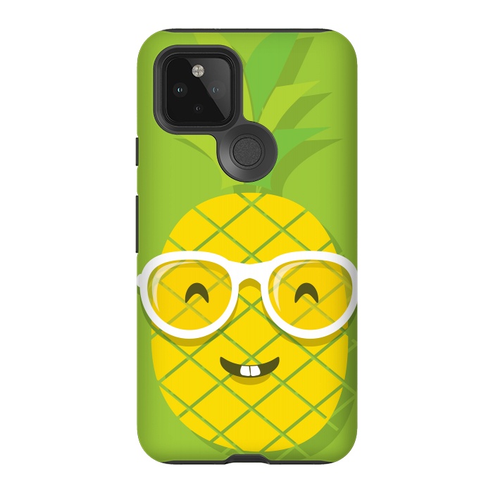 Pixel 5 StrongFit Summer Fun - Smiling Pineapple by DaDo ART
