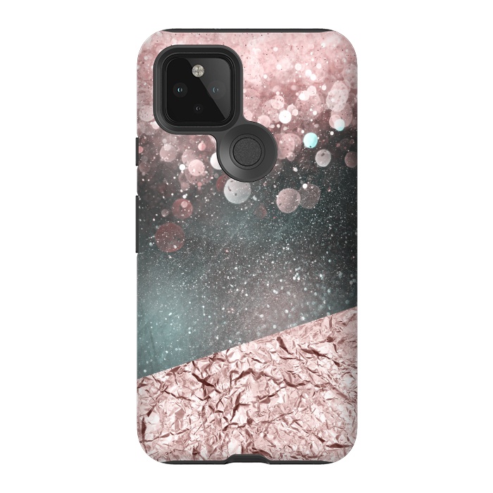 Pixel 5 StrongFit Rosegold Sparkle 2 by Andrea Haase
