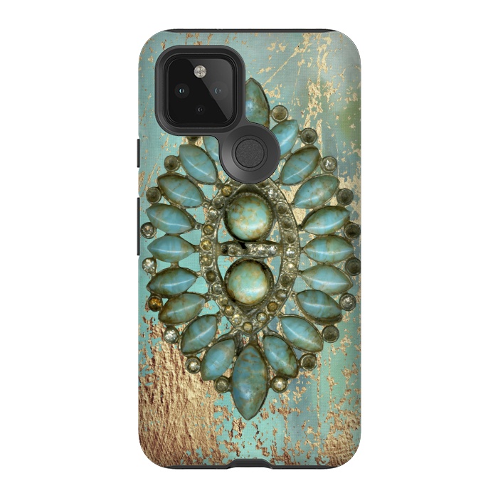 Pixel 5 StrongFit Turquoise Embellishment by Andrea Haase
