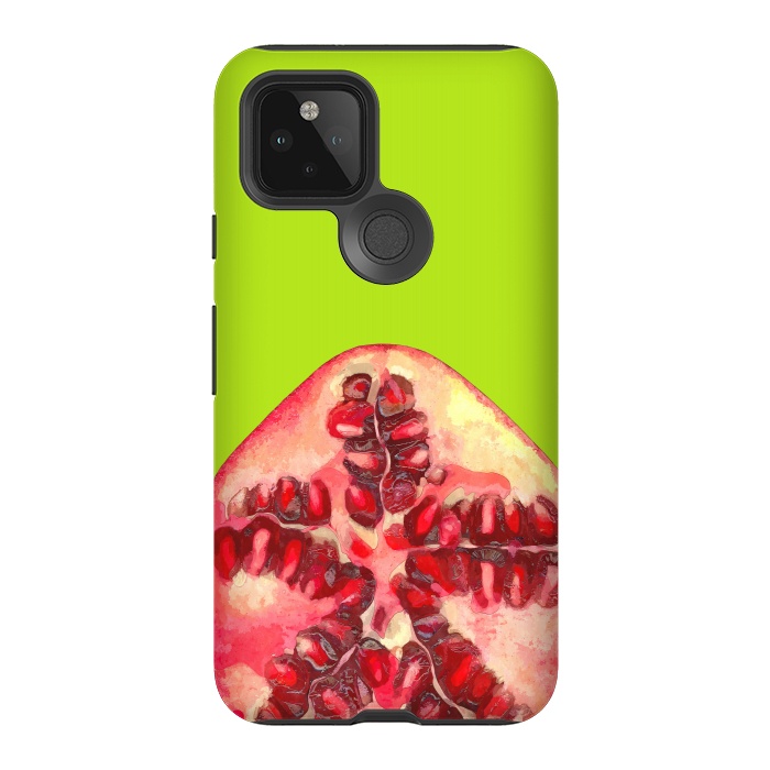 Pixel 5 StrongFit Pomegranate Tropical Fruit by Alemi