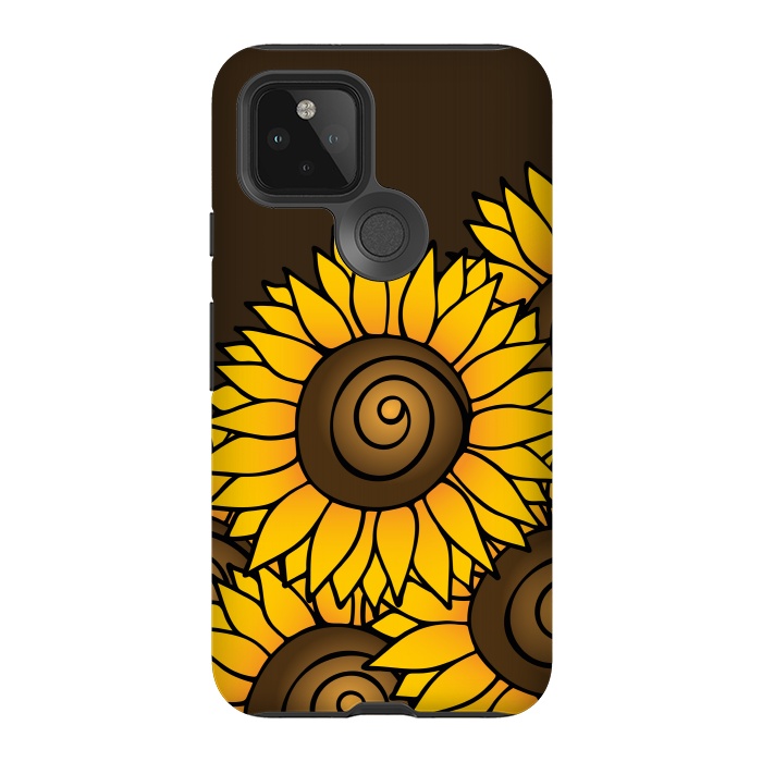 Pixel 5 StrongFit Sunflower by Majoih