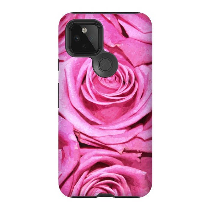 Pixel 5 StrongFit Pink Roses  by Alemi