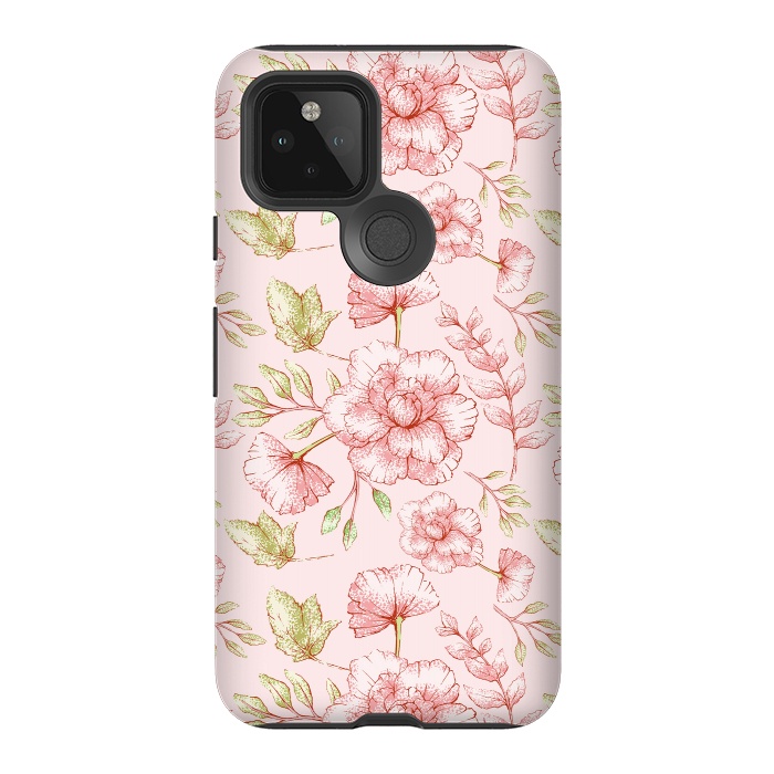 Pixel 5 StrongFit Pink Roses by  Utart