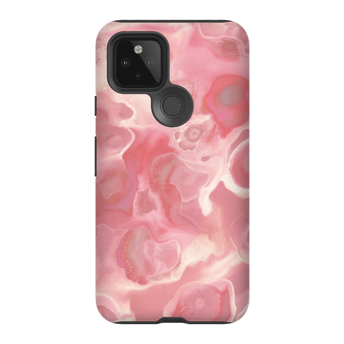 Pixel 5 StrongFit Melted Strawberry Cream by Micklyn Le Feuvre