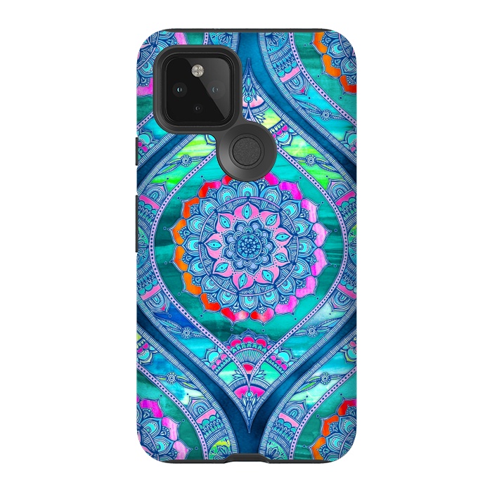 Pixel 5 StrongFit Radiant Boho Color Play Mandala by Micklyn Le Feuvre