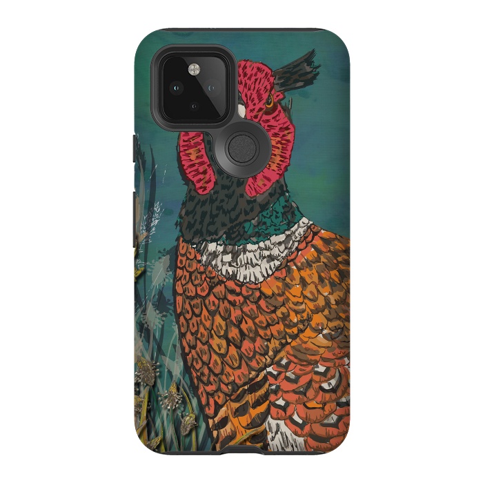 Pixel 5 StrongFit Funny Pheasant by Lotti Brown