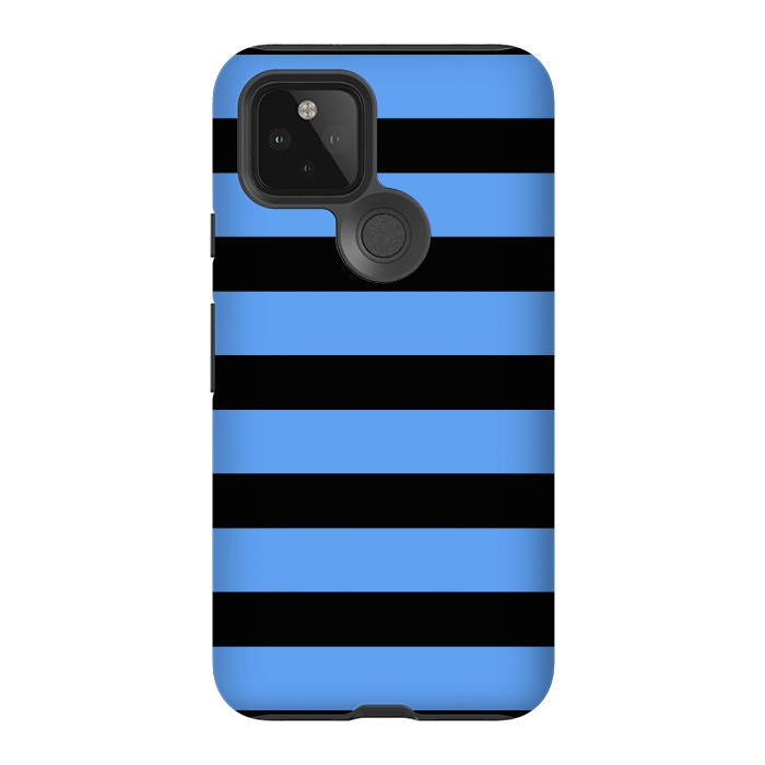 Pixel 5 StrongFit blue black stripes by Vincent Patrick Trinidad