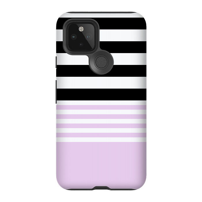 Pixel 5 StrongFit pink black stripes by Vincent Patrick Trinidad